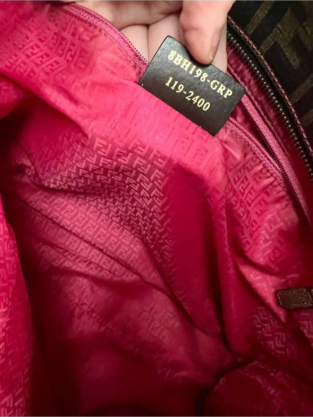 Fendi Tobacco Zucca Print Roll Tote Bag ($MSRP $1,500)